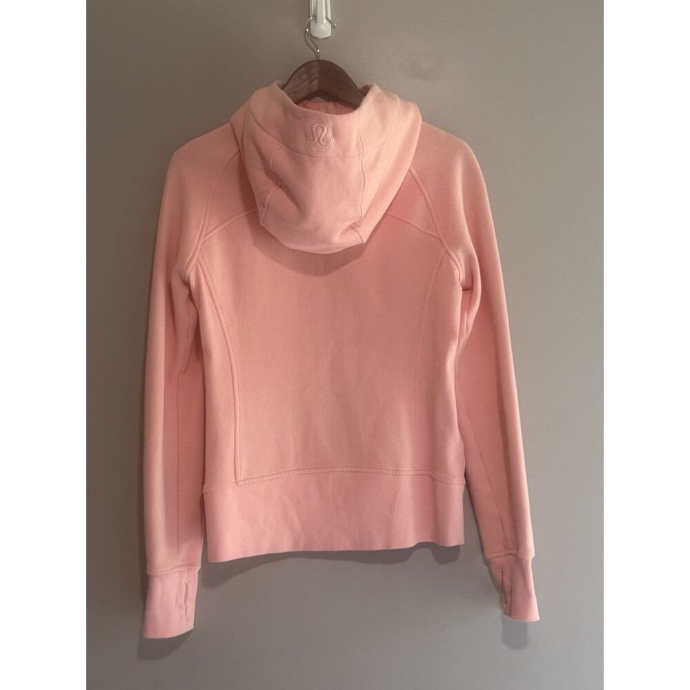 Lululemon Scuba Full Zip Hoodie Jacket Strawberry Milkshake Athletic Thumbhole 6 - Picture 5 of 16